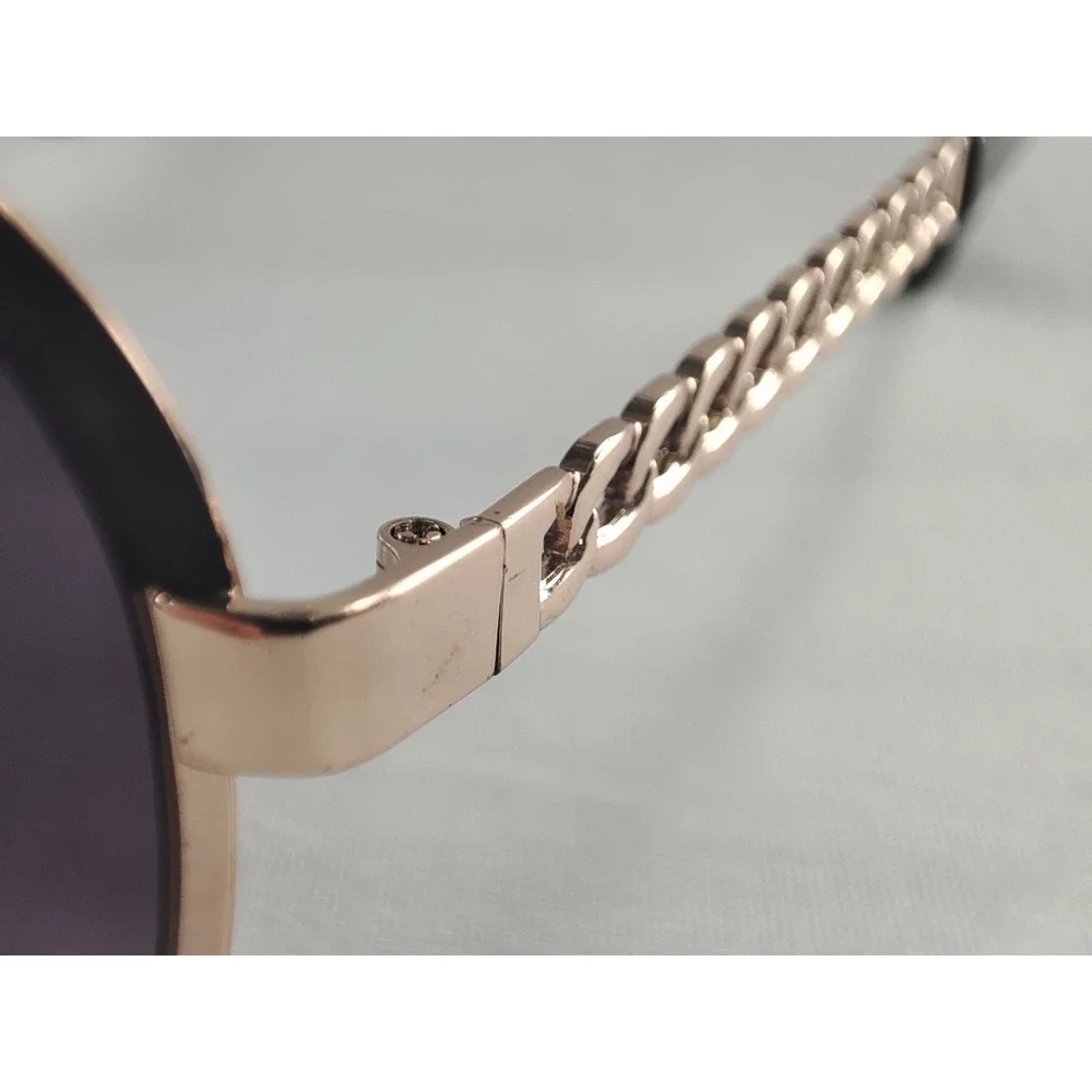 Jessica Simpson HHJSOP0719-D GLDOX‎ Gold Shield Sunglasses Purple Gradient Lens